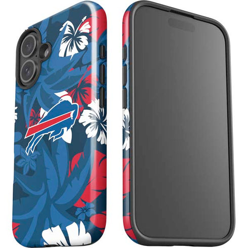 NFL Buffalo Bills Tropical Print iPhone 16 Plus Impact Case